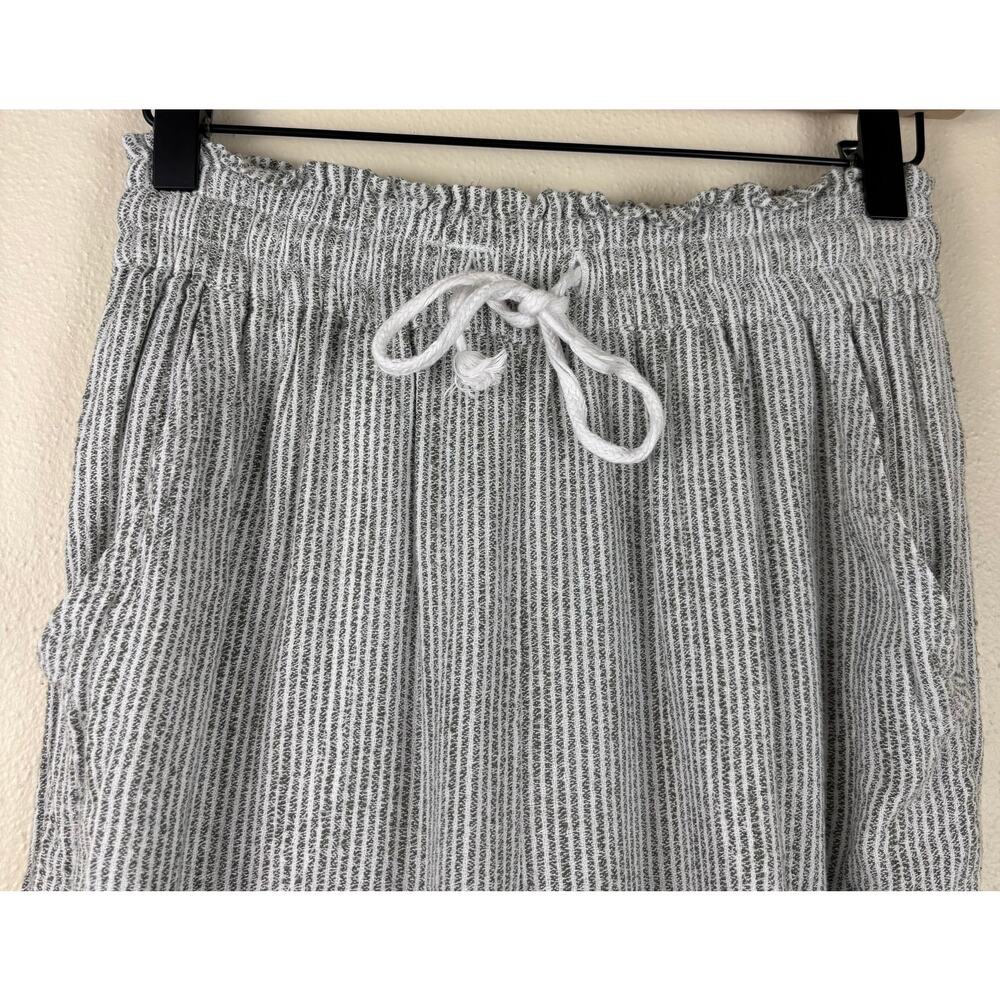 Aerie Real Good Gauze High Waisted Pant Size Small Pinstripe Blue & White - Picture 10 of 13